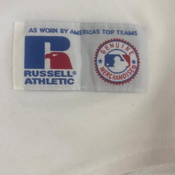 Vintage 1990s Cleveland Indians Jersey/Shirt Mens XL Russell Athletic Baseball - Picture 4 of 7